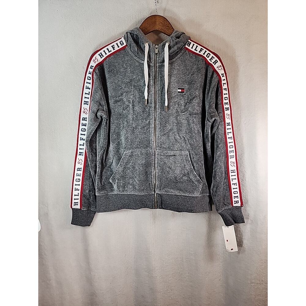 Tommy Hilfiger Sport Women's Active Velour Zip-Up Hoodie XS New